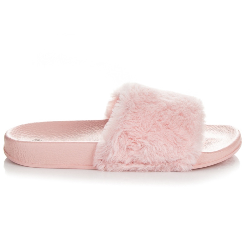 Slippers With Fur pink