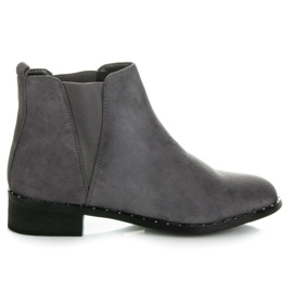 Marquiz Chelsea boots with an animal motif grey