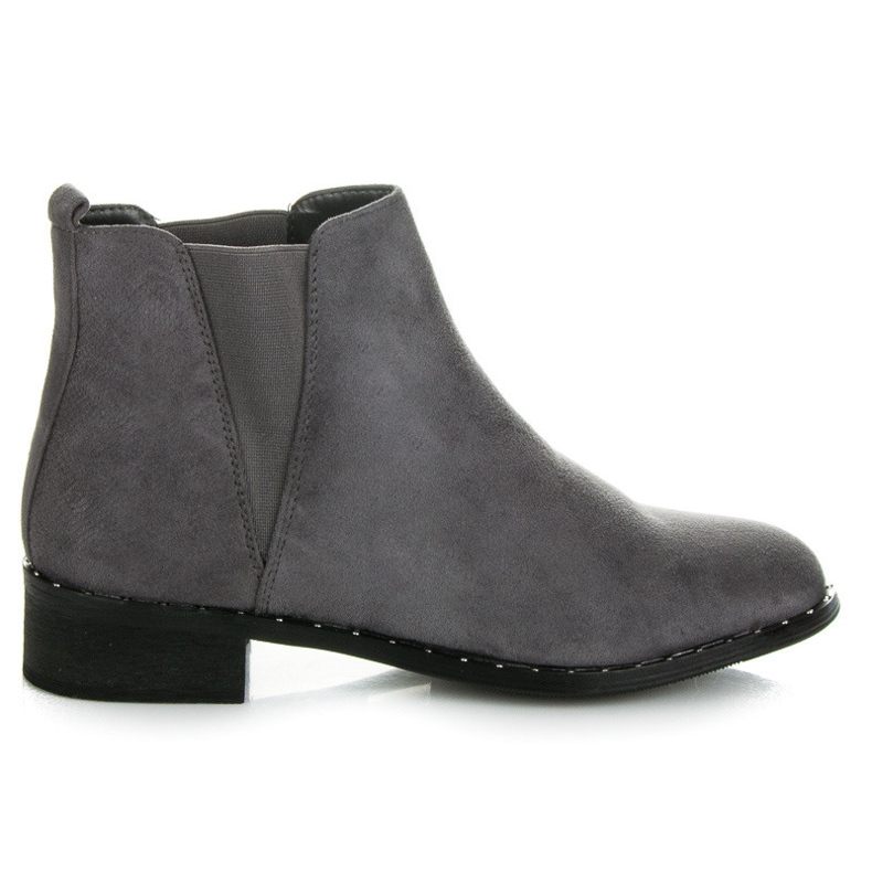 Marquiz Chelsea boots with an animal motif grey