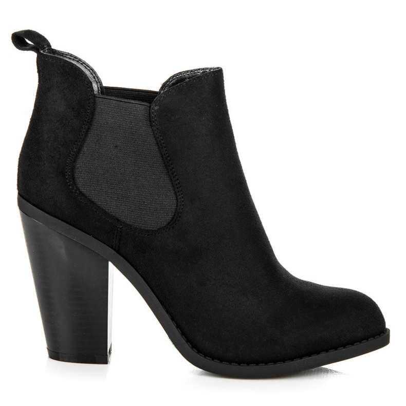 Juliet Suede Chelsea boots on the post black