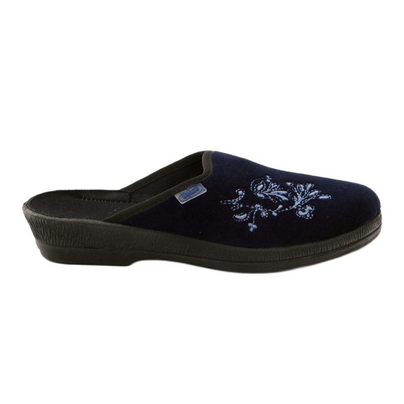 Embroidery Women's slippers Befado 219d426 blue navy blue