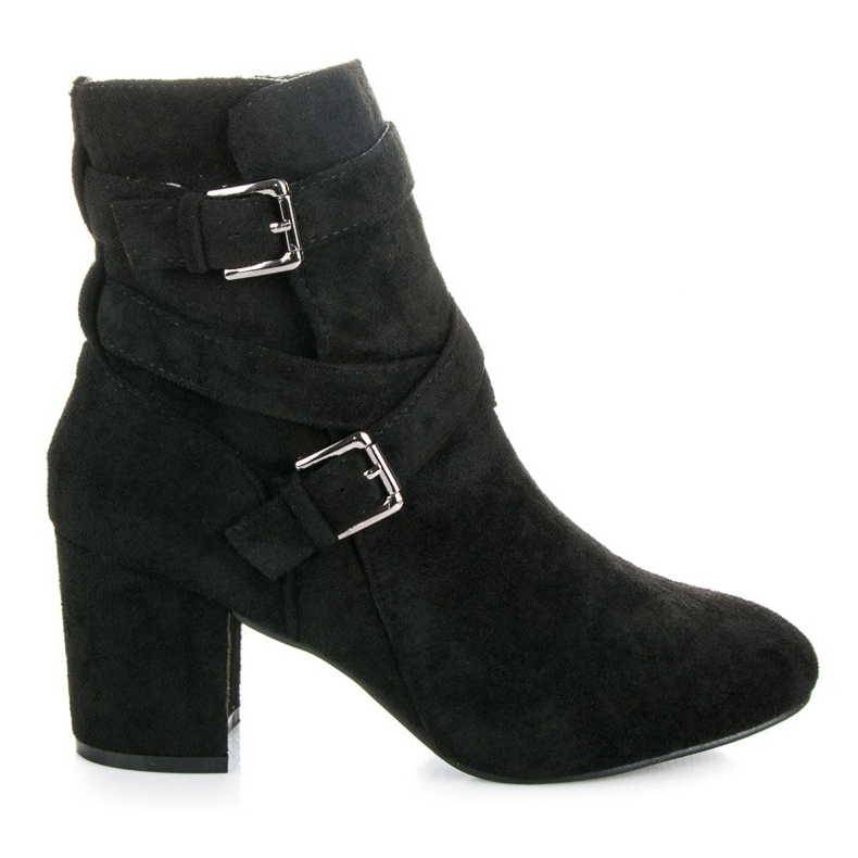 Seastar Suede high-heeled ankle boots black
