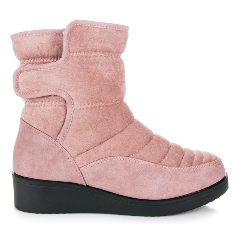 Seastar Velcro snow boots pink