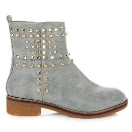 Vices New Collection Suede biker boots grey