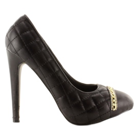 Quilted Pumps On A Pin 200-71 Black