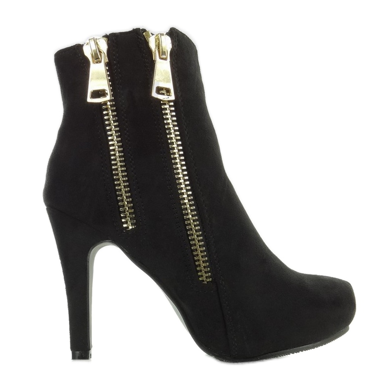 Gold boots A857-1 Black zippers Gold boots A857-1 Black zippers