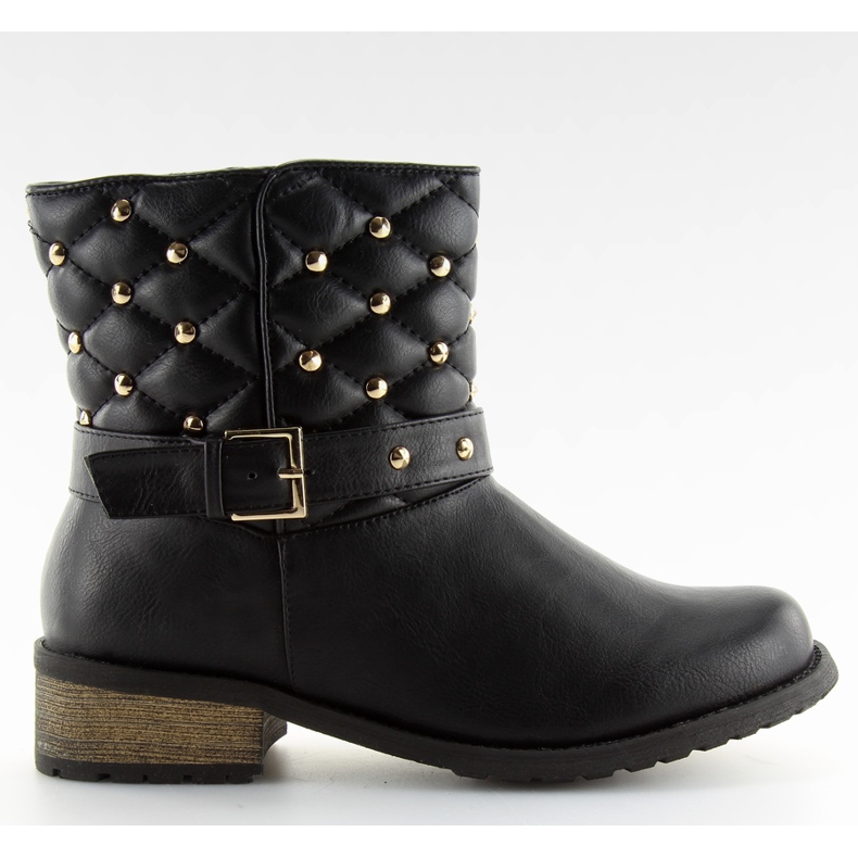 Quilted boots black 200-62 Black
