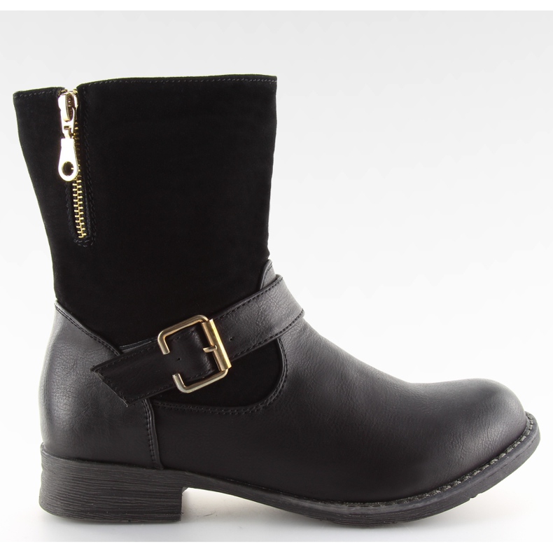 W57 Black suede boots