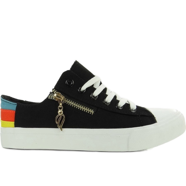 Colorful sneakers W04 Black