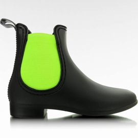 Wellington boots PT27-KAL CZARNO-zielone black