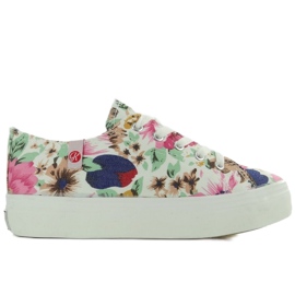 Sneakers thick sole K145406 FLORES-BLANCO multicolored Sneakers thick sole K145406 FLORES-BLANCO multicolored