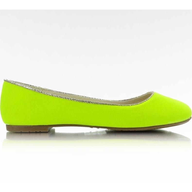 Neon ballerinas LX-1D126-21 Yellow fluo