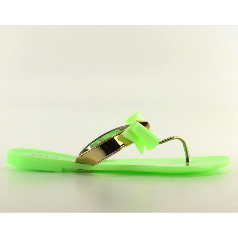 Meliski flip-flops T-9110 green yellow