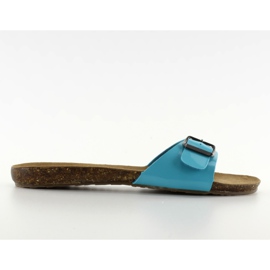 Slippers with IR-283 buckle blue