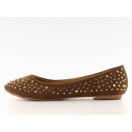 Ballerinas with zircons A909 brown