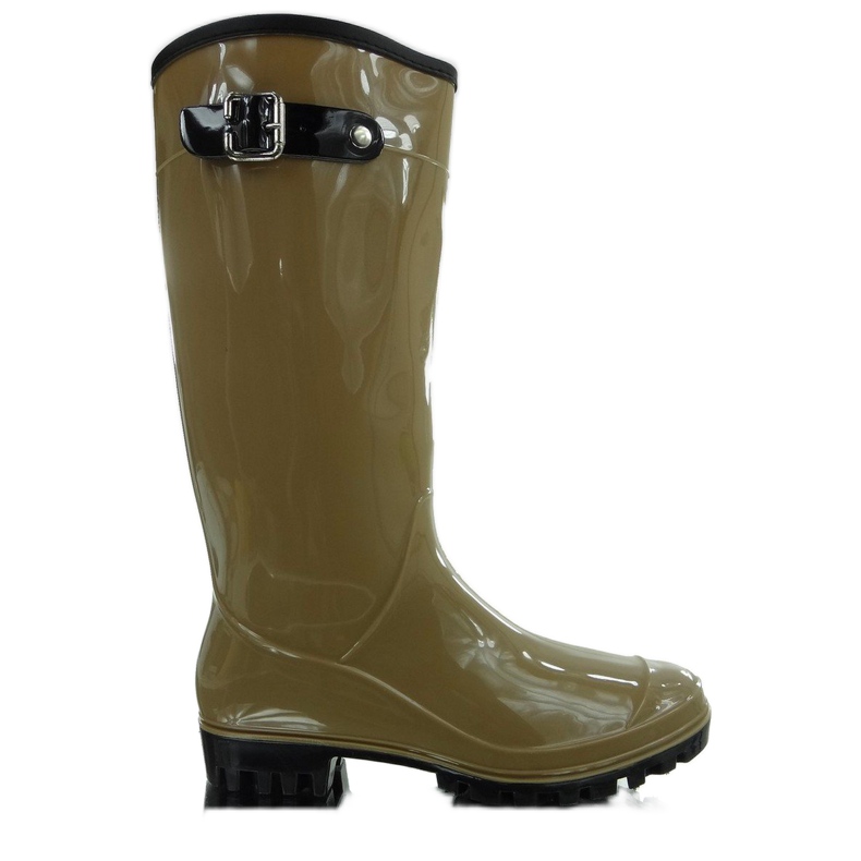 Rain boots with a buckle 812-1 Beige