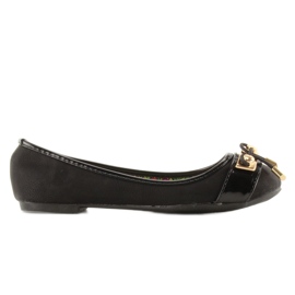 Ballerinas golden accessories Y20-21B Black
