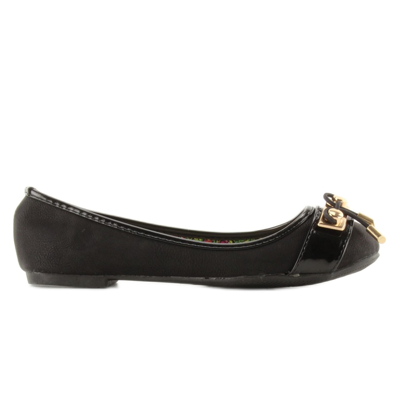 Ballerinas golden accessories Y20-21B Black