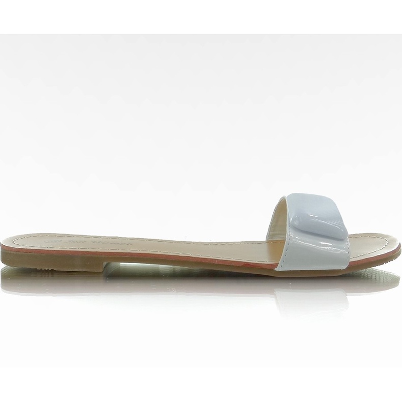 Slippers with a belt 8293-60 White