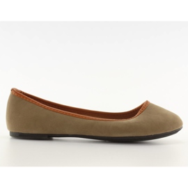 Ballerinas with A310 khaki trimming Ballerinas with A310 khaki trimming