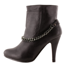 Chain boots 2010-3 Black