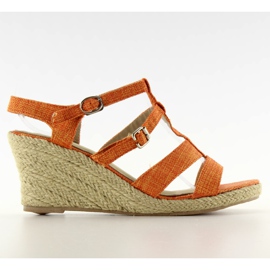 HL201211 espadrilles wedges orange HL201211 espadrilles wedges orange