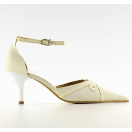 8650-3 ecure wedding pumps brown