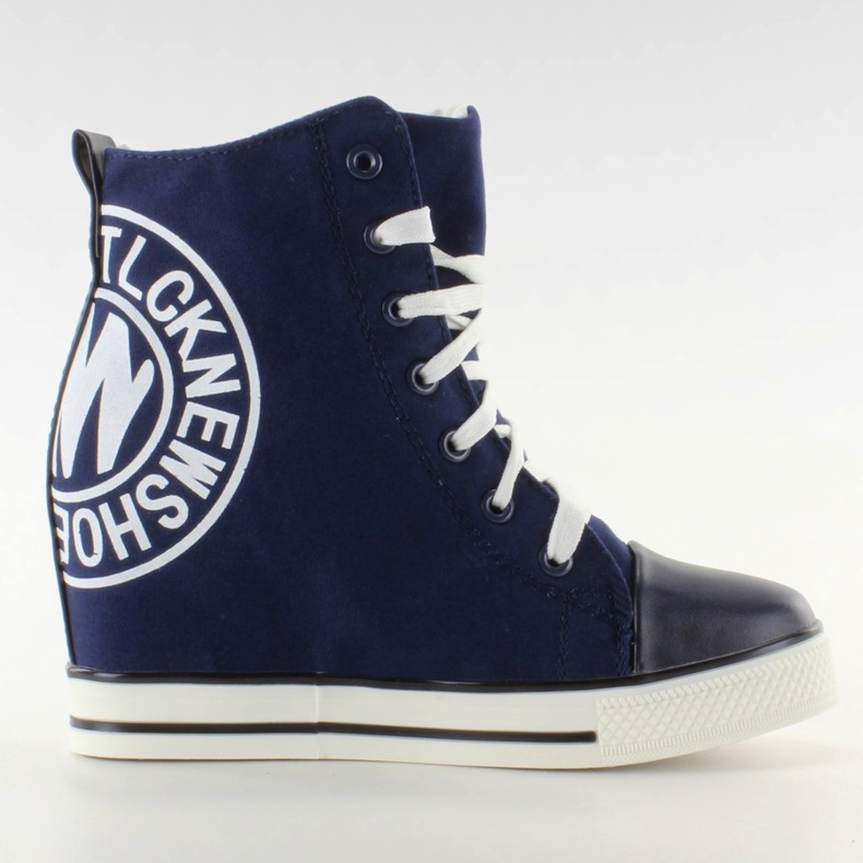 Sneakers with a stamp TL261 Navy navy blue