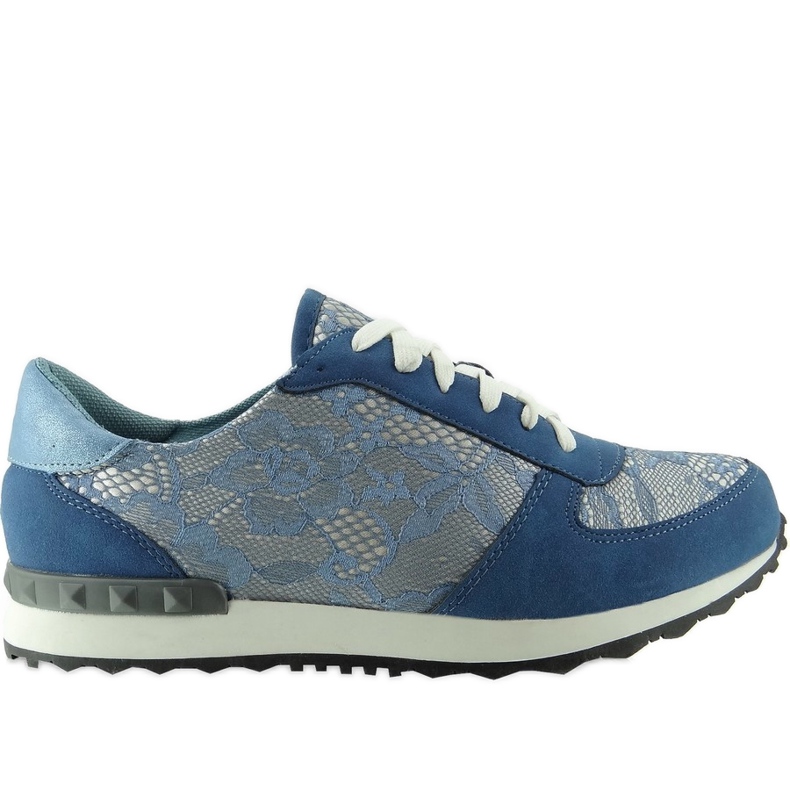 Sport shoes with lace Y620 Blue Sport shoes with lace Y620 Blue
