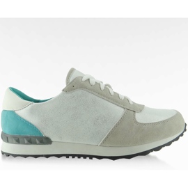Y618 pastel white sports shoes White multicolored brown