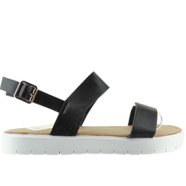 Black sandals on the LC-7 sports sole