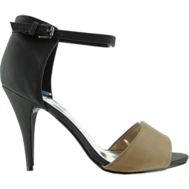 Elegant Khaki high heel pumps brown black Elegant Khaki high heel pumps brown black
