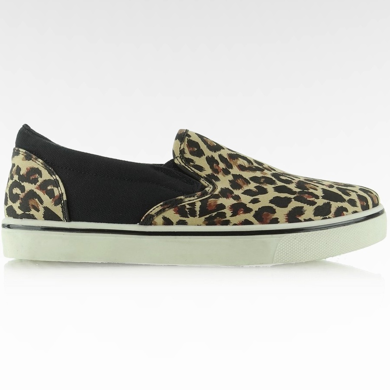 Slip-on iconic BL51 Leopard / Black sneakers brown