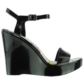 Wedge sandals Meliski PT-5201 Black