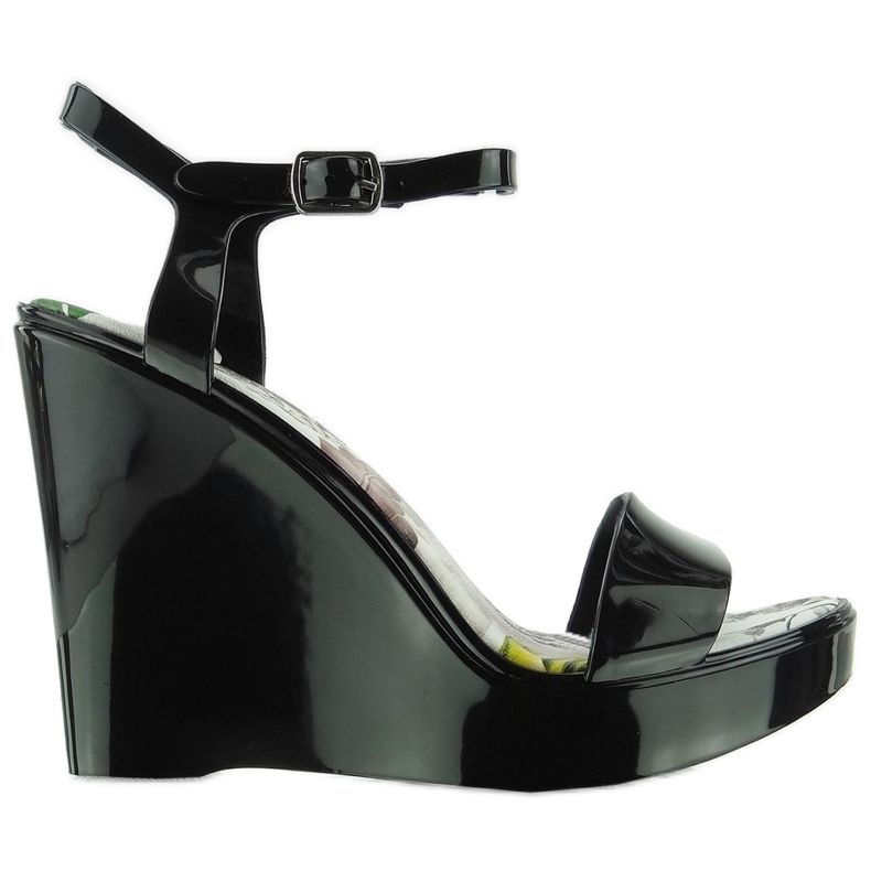 Wedge sandals Meliski PT-5201 Black