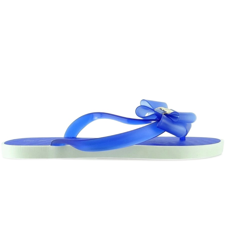 Flip-flops on a thick sole 1016 blue