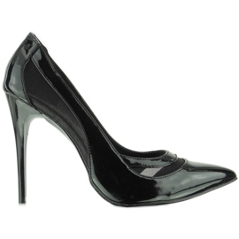 Pumps on a pin with mesh E422 Black Pumps on a pin with mesh E422 Black
