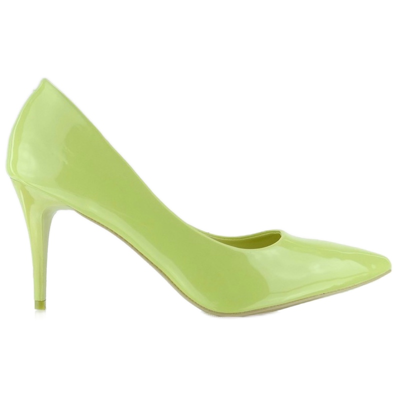 Pumps a stiletto a comfortable heel Yellow multicolored