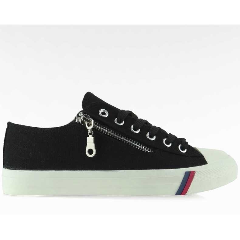 Classic canvas sneakers D583 black