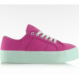 Sneakers with high soles F216 Tarmat pink Sneakers with high soles F216 Tarmat pink