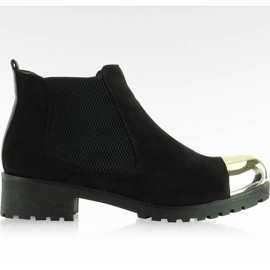 Jodhpur boots with golden toe A89387 Black Jodhpur boots with golden toe A89387 Black
