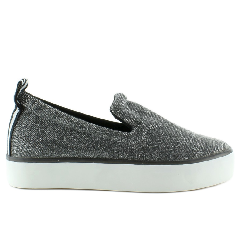 Iridescent Slip-On With Heel Strap grey