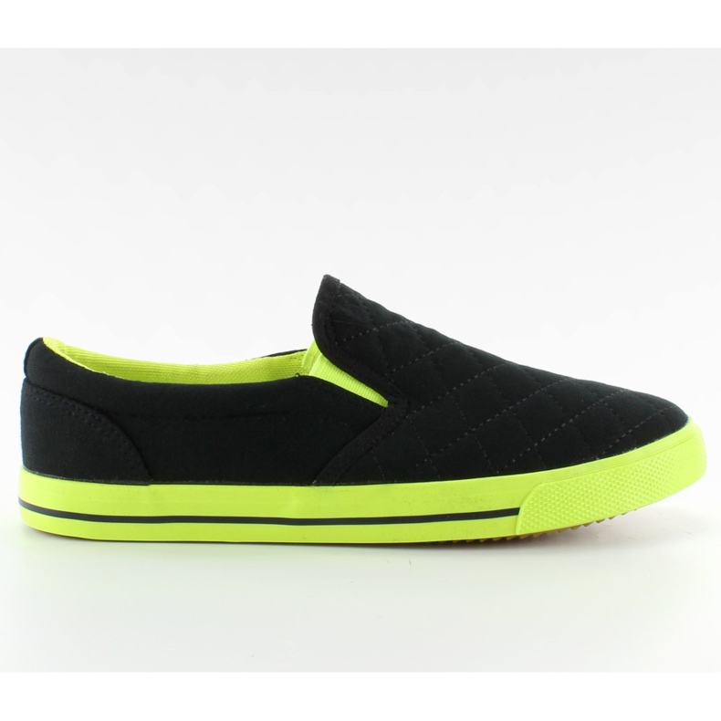 Cotton slip-on quilted H537 Black