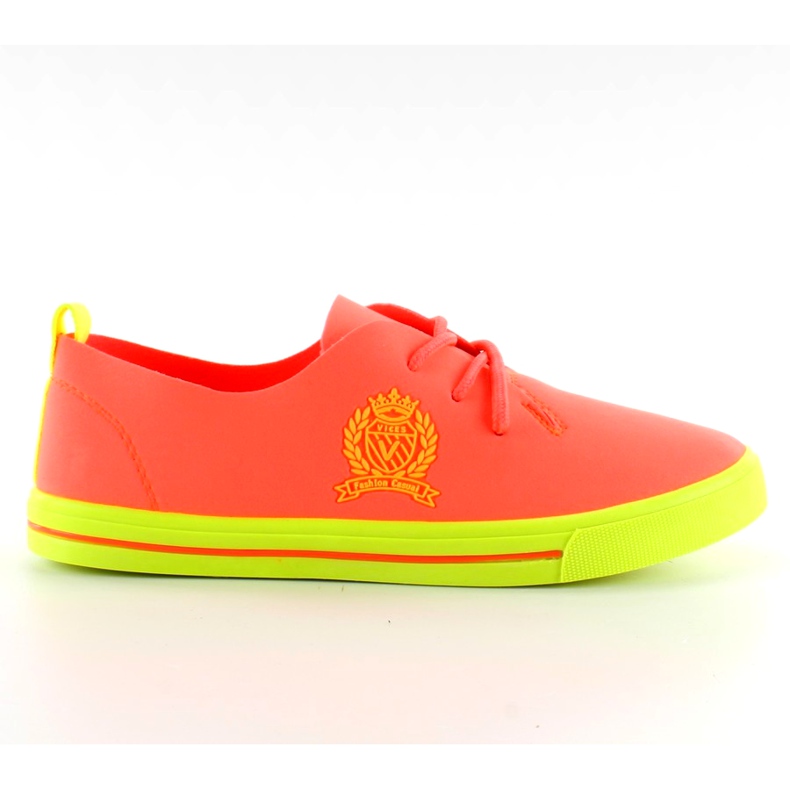 Neon Orange sole sneakers