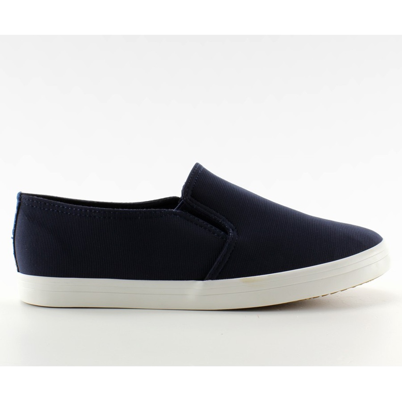 Material slip-on sneakers 1-98 Navy Blue
