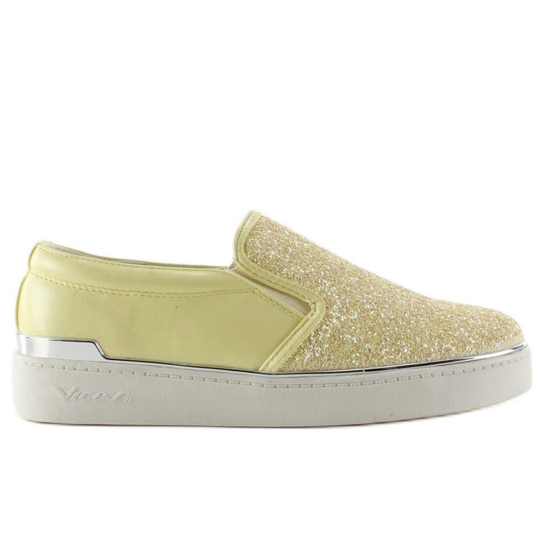 Stylish elegant slipony 788-26 Yellow