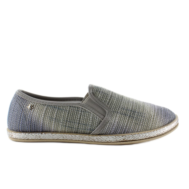 Stylish Gray shaded slip-on sneakers blue grey