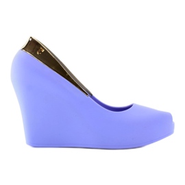 Meliski wedge gold heel S22 Blue