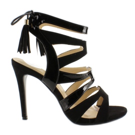 High-heeled sandals 5009 Black