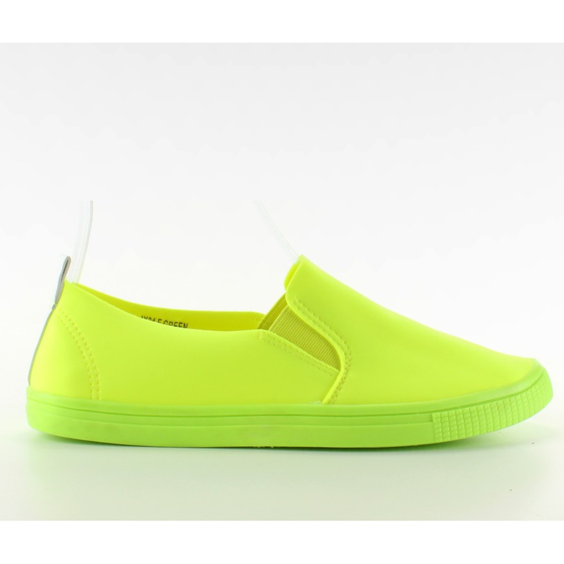Stylish sneakers slip-on JX31 ​​F. Green yellow